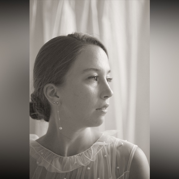 UNTAMED PETALS | Bridal pearl tulle gown | Untamed Petals pearl tulle gown - Picture 6 of 8